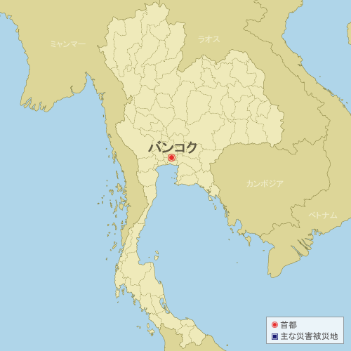タイの地図