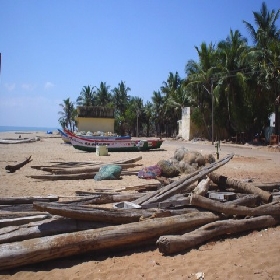 Pondicherry Destroyed catamarans and nets