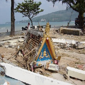 Phuket (Kamala Beach)Damaged Temple 01