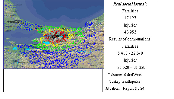 Decision Support Tool For Disaster Management In The Case Of Strong Earthquakes